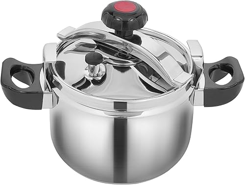 Mini olla a presión de 3 cuartos para 1-2 personas, recipientes a presión de acero inoxidable 304 de grado alimenticio de 50 Kpa con bloqueo de