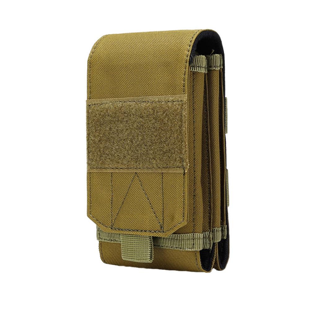 Phone Pouch, Compact Molle EDC Mobile Phone Holster with Hook & Loop Waterproof Unisex Waist Wallet for Belts Vests Backpacks