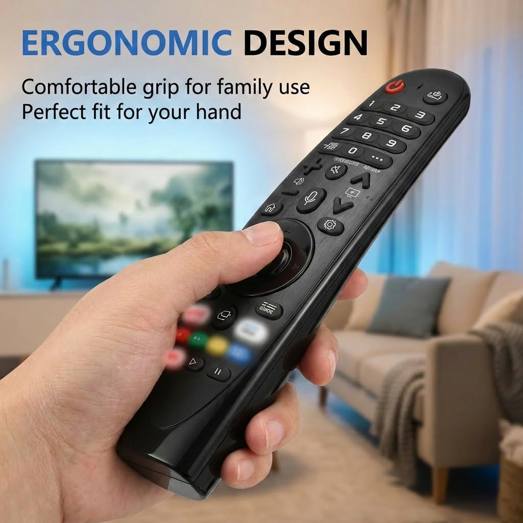 Control Remoto para LG Smart TV Universal Reemplazo Magic Remote MR20GA/19BA/18BA/21GA/22GA/23GA/650A/AKB75855501 Control Remoto Compatible con LG LED/HDTV/UHD/OLED/3D/4K (sin función Voz ni Puntero) — view 8