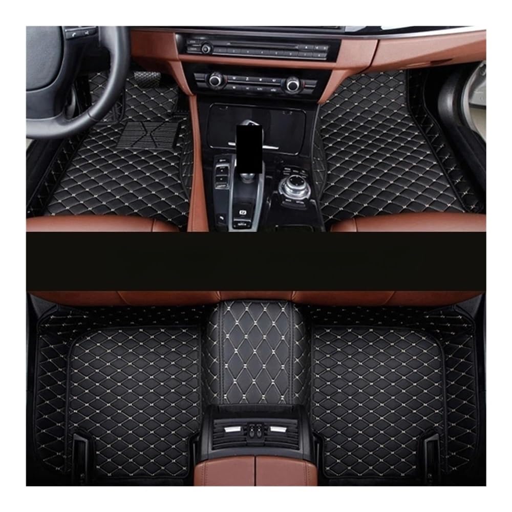 Generico Set tappetini Tappetini per Auto Personalizzati per Cadenza K7 per Foot Coche Accessorie Accesorios El Tappeto tappetti(Black Red)