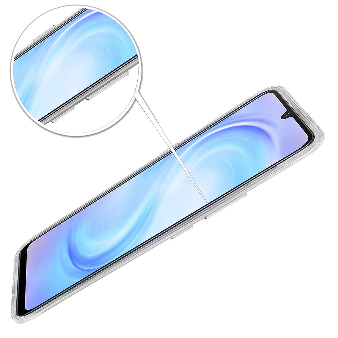Casotec Crystal Clear Back Case Compatible for Vivo S1 | Raised Bumps for Camera & Screen Protection | Clear Soft Silicone Back Case Cover for Vivo S1 (TPU | Transparent) 1