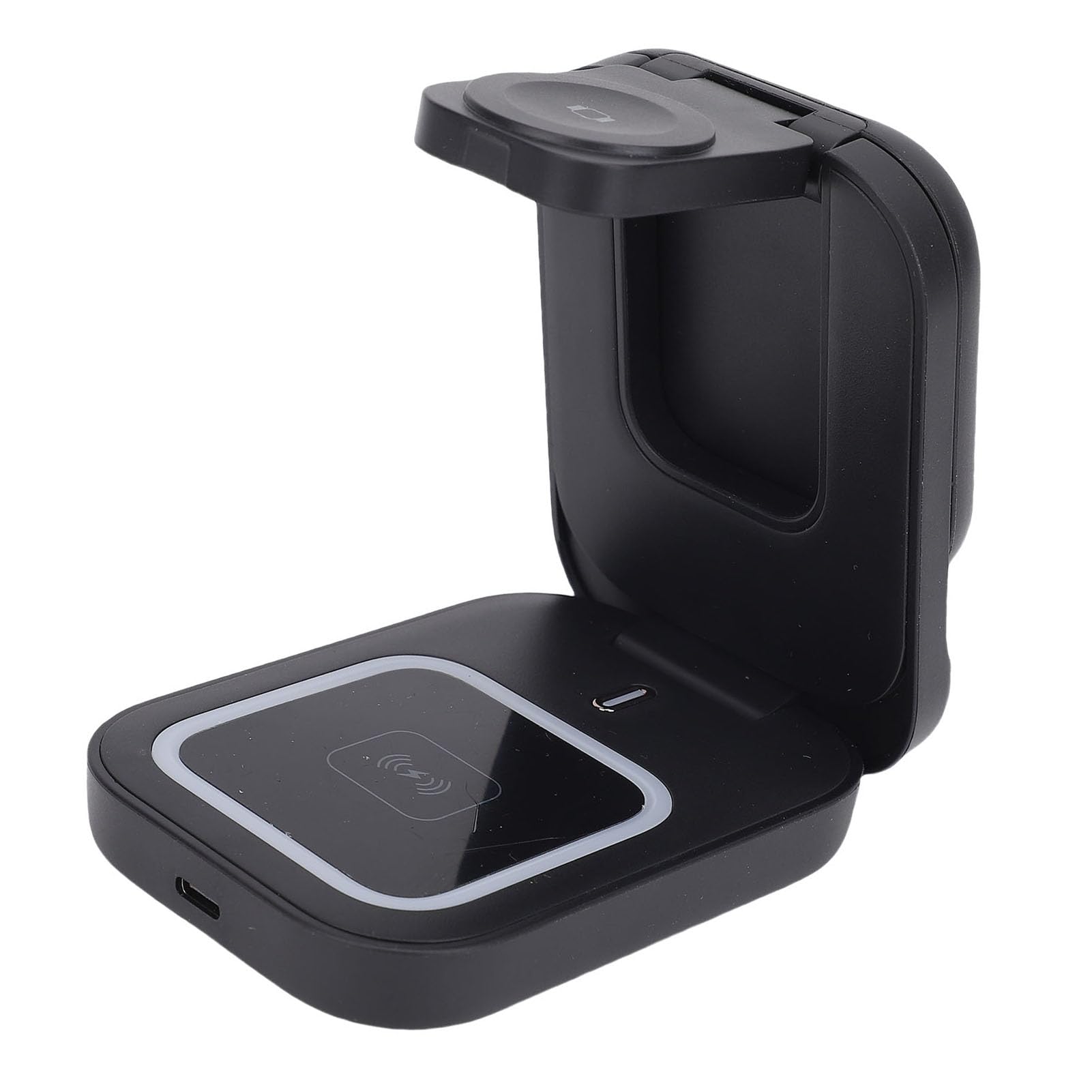 Generic Supporto Caricabatterie Wireless Magnetico 3 in 1 Ricarica Rapida da 15 W per più Dispositivi Design Salvaspazio per Un'organizzazione Efficiente della Scrivania Materiale Composito ABS