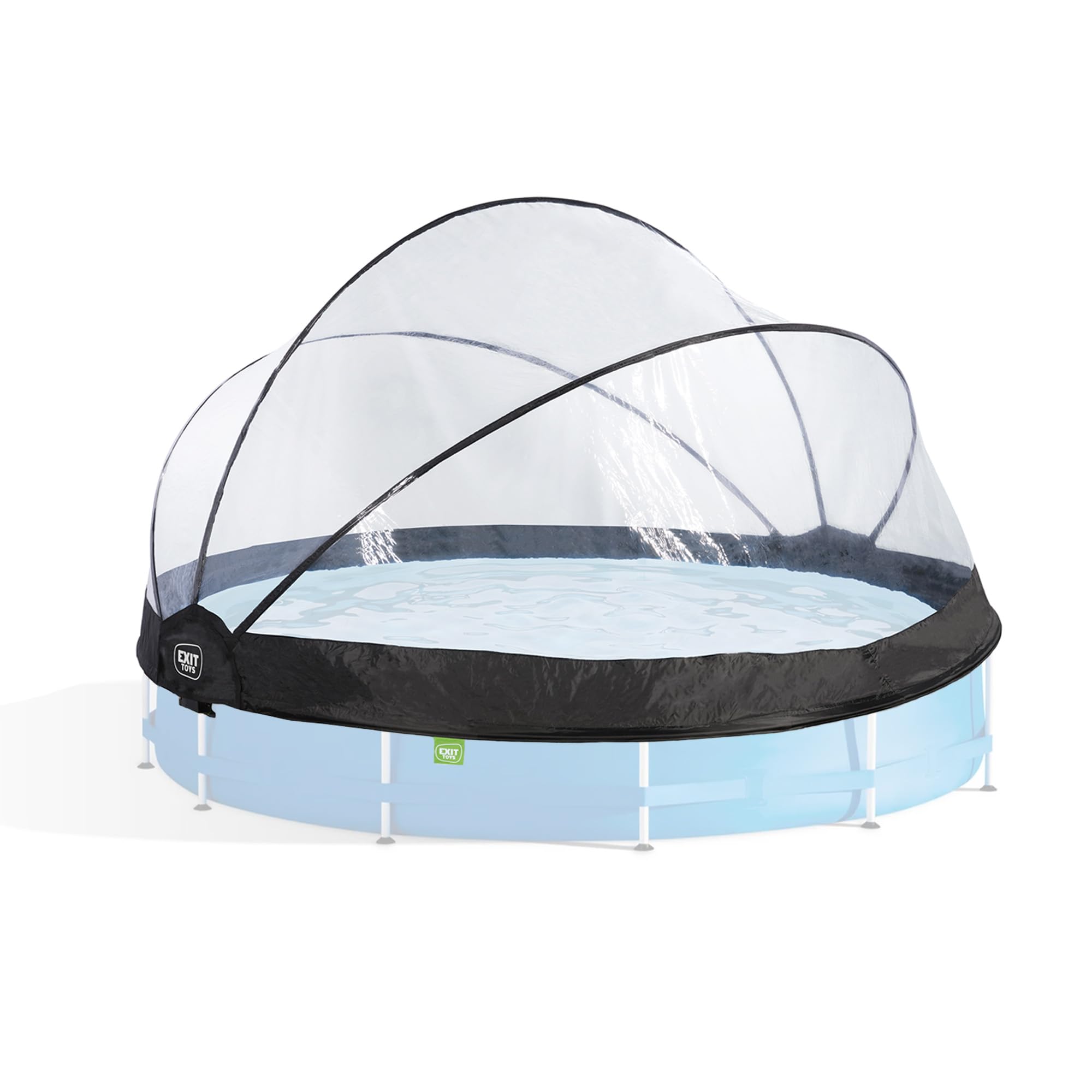 EXIT Toys Dôme de Piscine ø366cm - pour piscines Intex/​Bestway - Eau Propre et Chaude - Installation Facile et Pliable - Parfait pour Les Jours Frais et Les Soirées - Abri de Piscine Universel