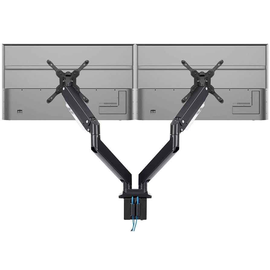 PC周辺機器 Dual Monitor Articulating Desk Mount Arm Amazon.com: Mount-It! Dual Monitor Arm Mount Desk Stand | 2