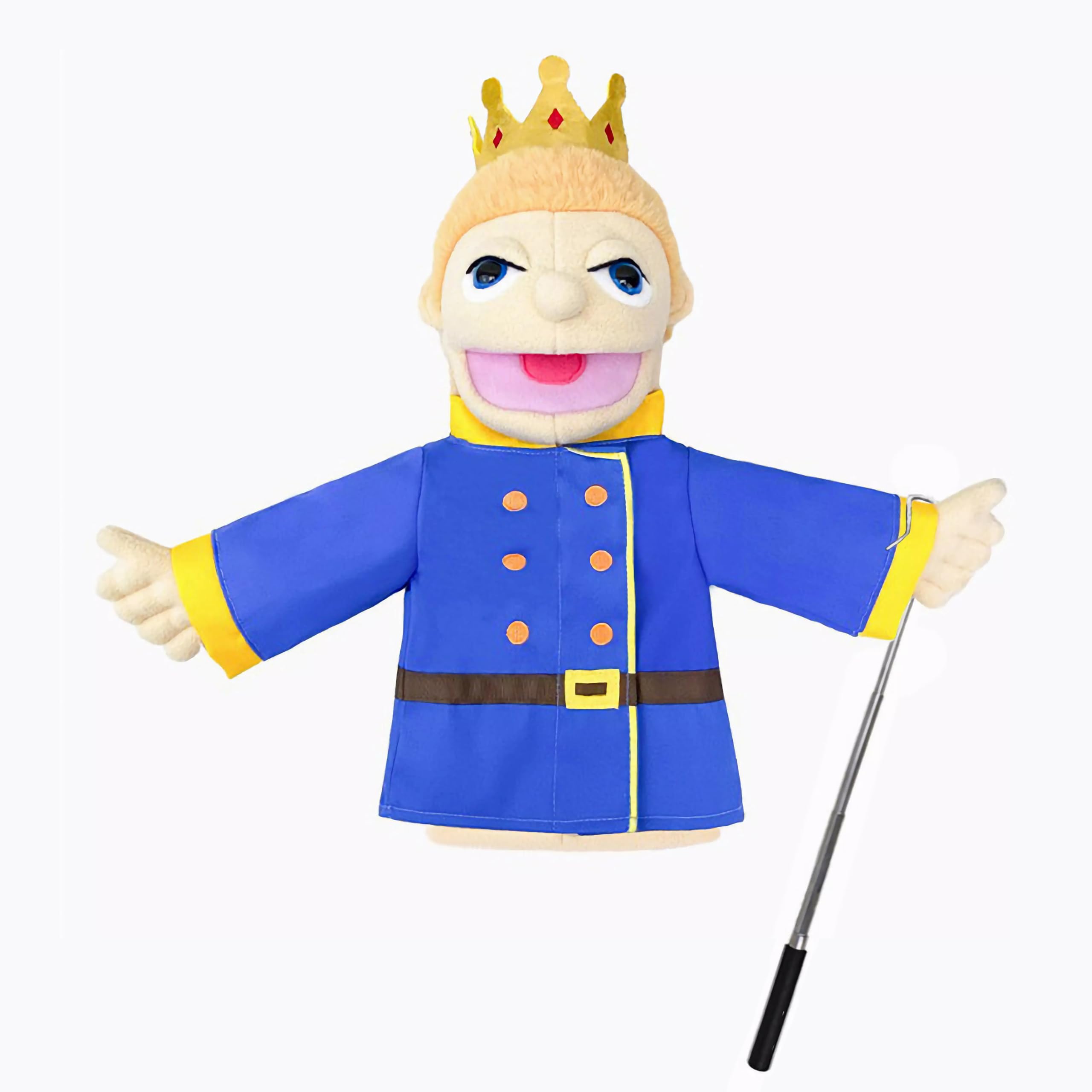 LOMTRATS Theater Hand Puppets for kids,Includes Teacher, policeman, farmer, pirate, detective