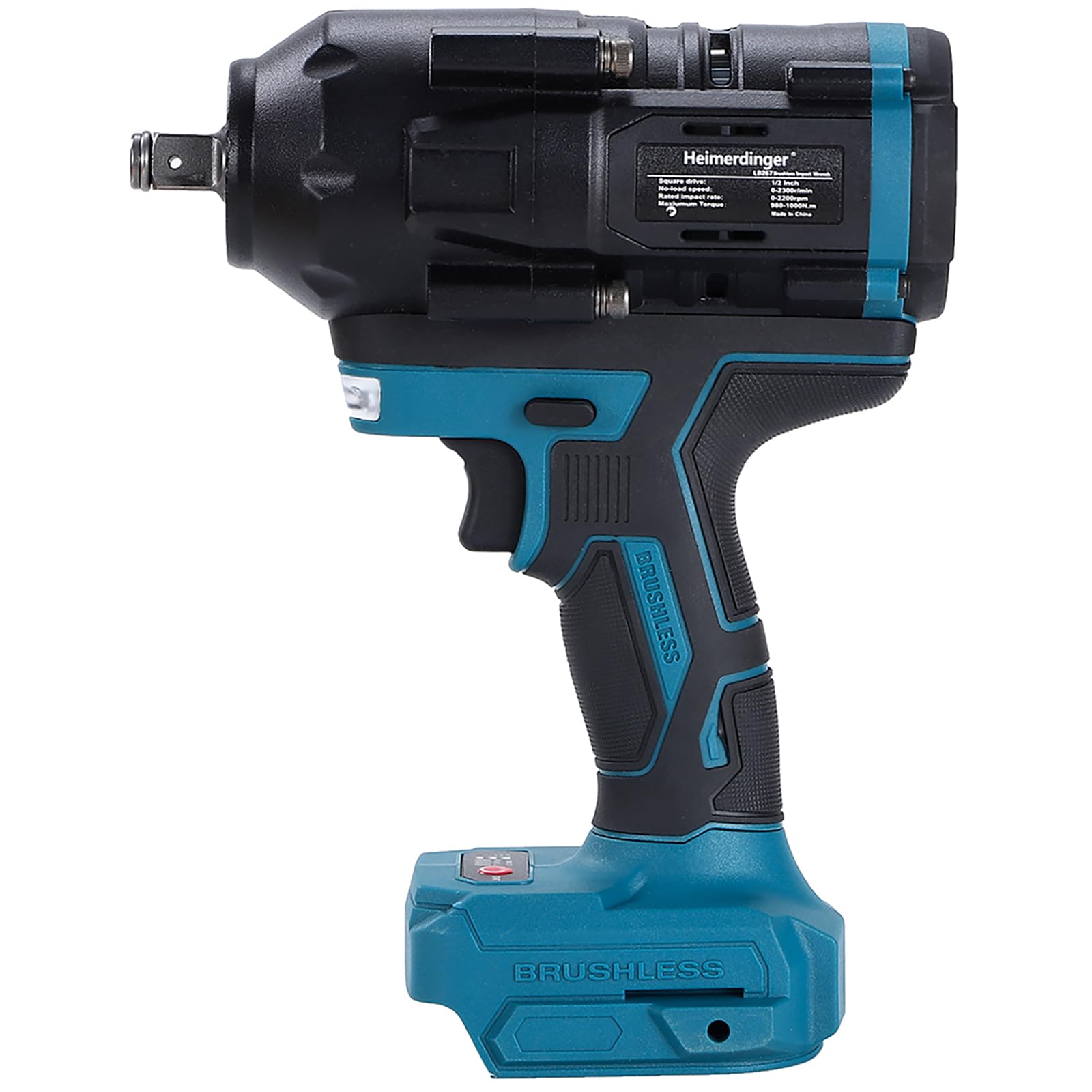 1000Nm Cordless Impact Wrench for Makita 18V Battery, 1/2" Heavy Duty