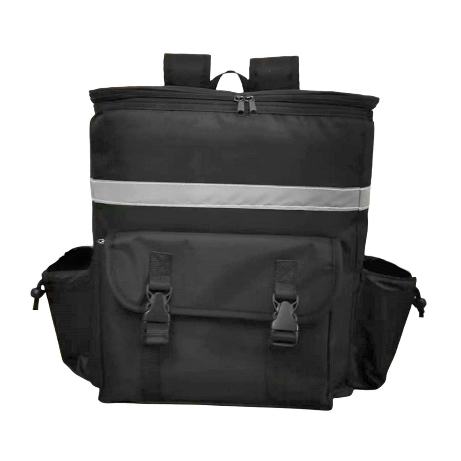 Práctica mochila térmica para comida con múltiples bolsillos para | transportar alimentos y bebidas de forma eficiente. Mochila térmica para reparto en la playa, bolsa para camping.