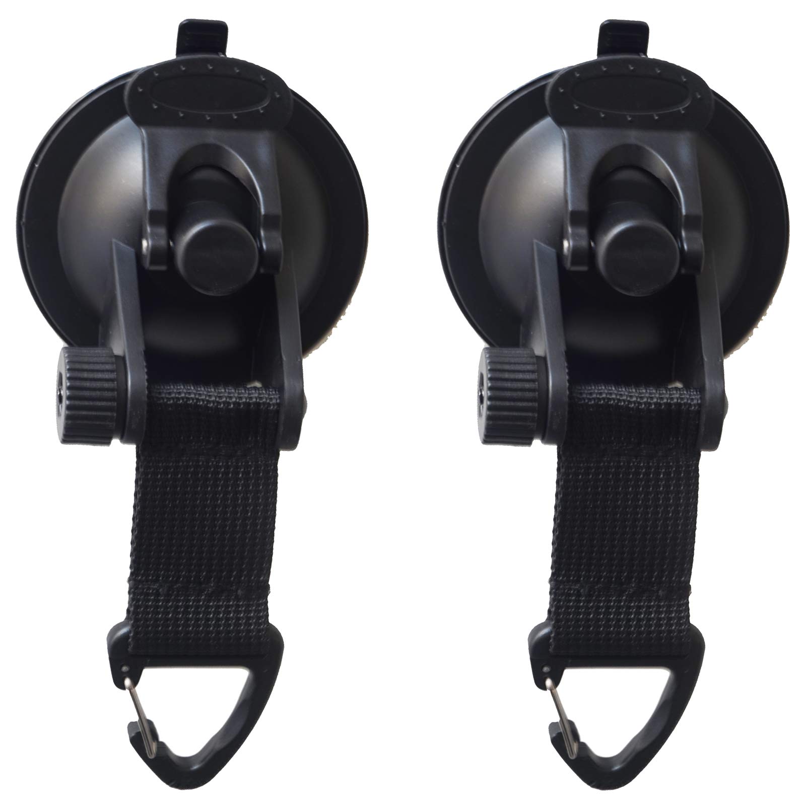 2 pack, Strong Suction Cup Anchor Securing Strap Hook Tie Down, Camping Tarp as Car Side Awning, for SUV, MPV,Trailer,Teardrop,Sedan Anti-uv Tent for Beach Camping/Auto Traveling Tent/Shade Awning