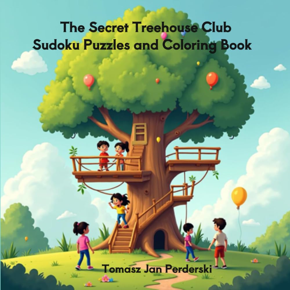 The Secret Treehouse Club: Sudoku Puzzles and Coloring Book