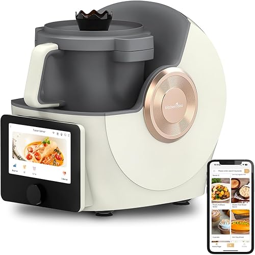 KITCHENIDEA Kody29 - Procesador inteligente de alimentos, multicocina 21 en 1 y robot de cocina con más de 2,000 recetas guiadas, 11 accesorios,