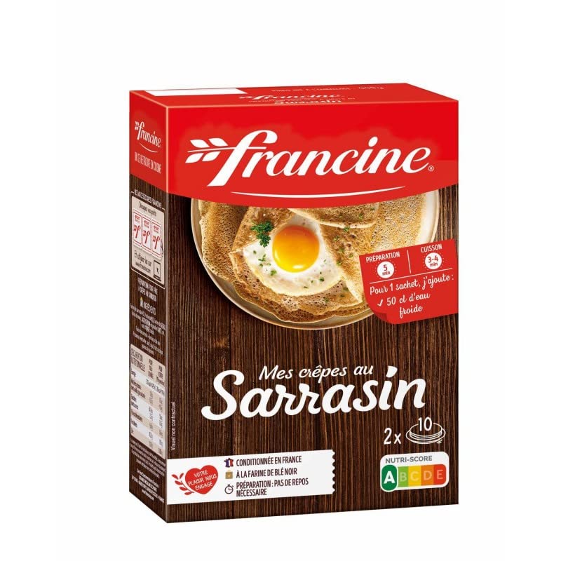 FRANCINE - Préparation Pour Crêpes Sarrasin 440G - Lot De 4