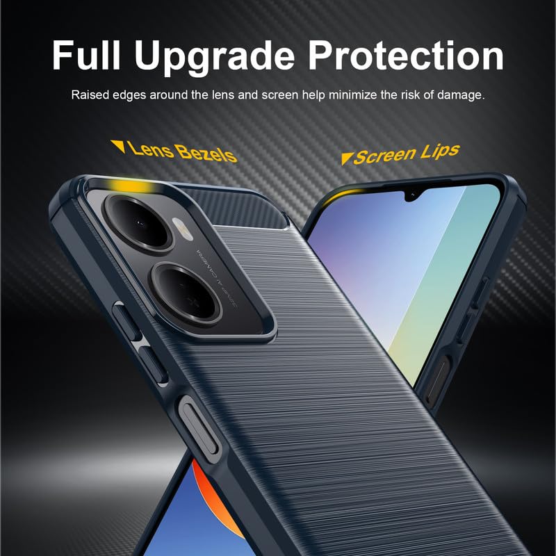 Image of Basic Case for Mi Redmi 15A 5G (Carbon Fibre Blue)