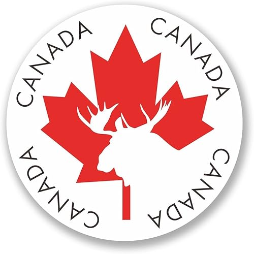 Adhesivo de vinilo de Canadá de viaje de 5 pulgadas