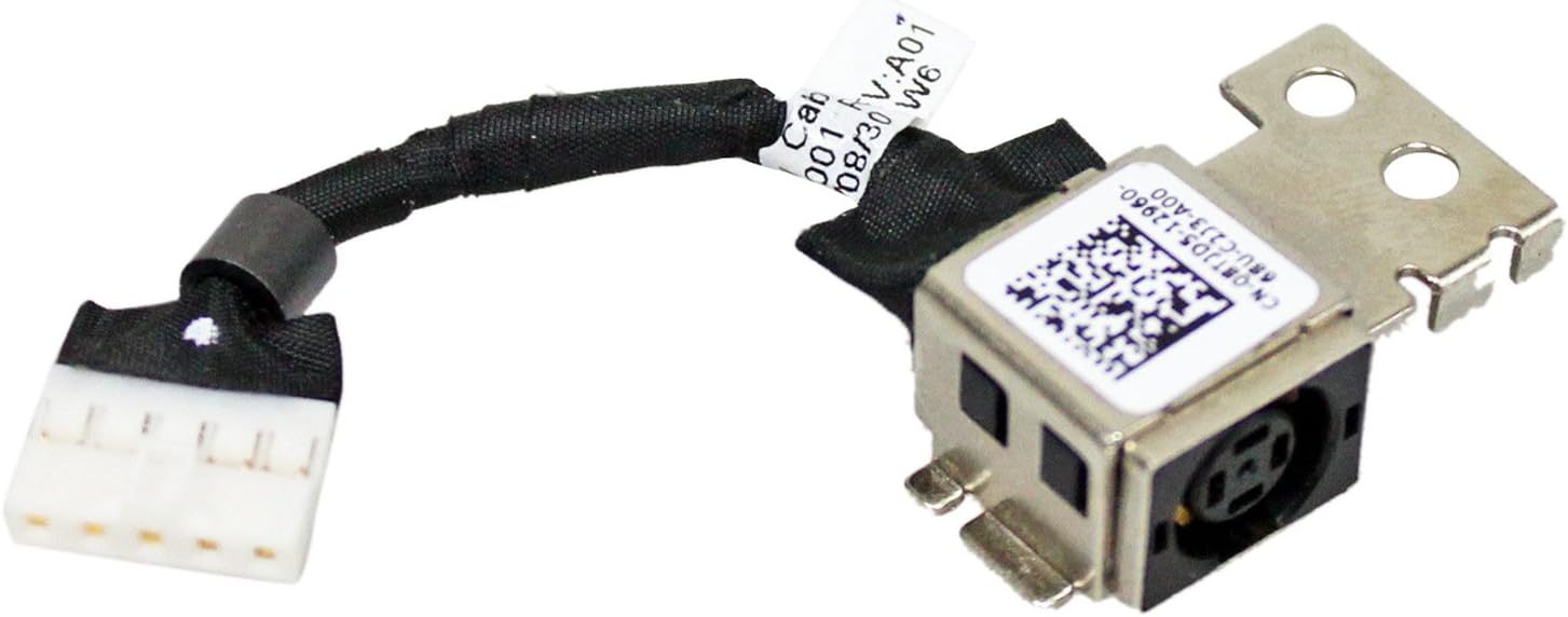 Zahara DC Power Jack Cable Replacement For Dell Latitude 11 3150 3160 8TJD5 08TJD5 450.02106.1001/450.02106.0001 DW871