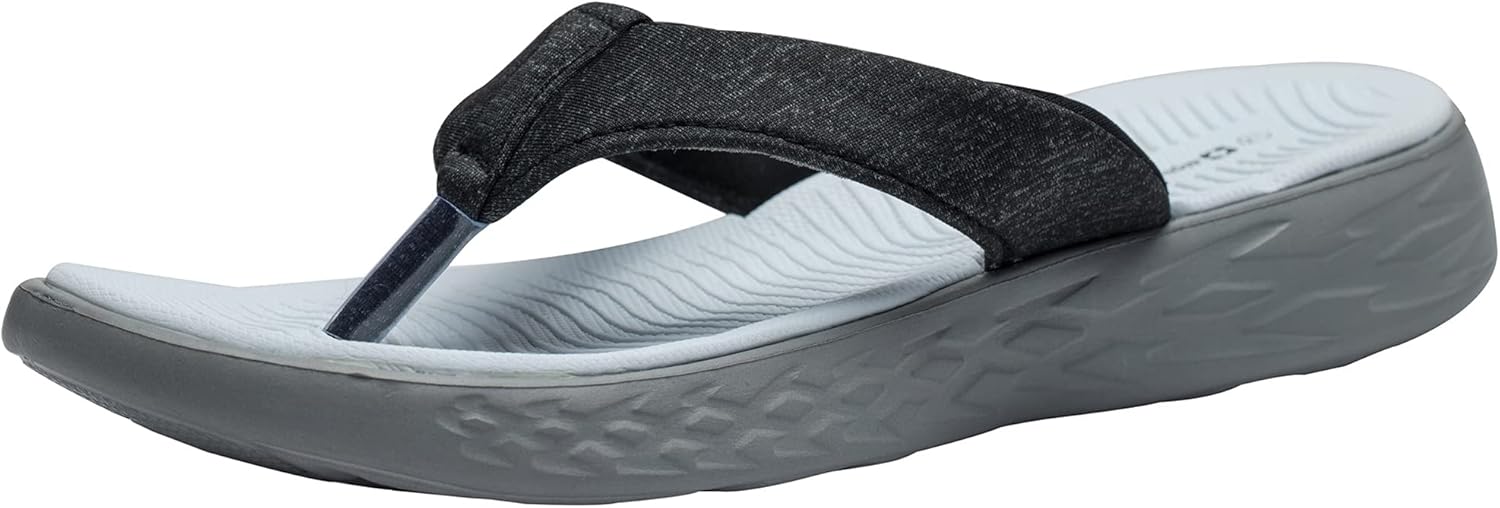 Alpine Swiss Holly Womens Flip Flops Comfortable Walking Thong Sandals Indoor Outdoor Shoes Black 7 M US