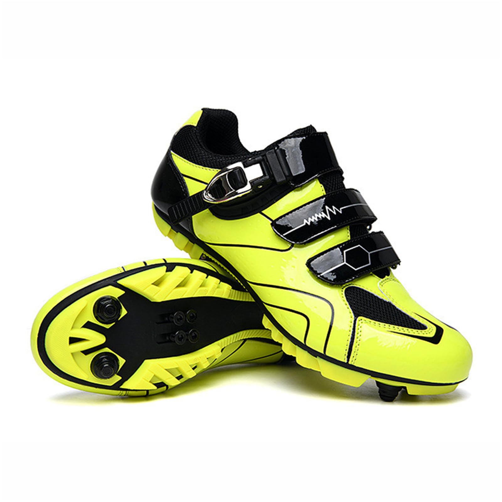 Hixingo Zapatilla de Ciclismo Hombre, Mujer Zapatos Bicicleta de Montaña Exterior MTB Compatibles con SPD Lock System, Zapatillas de Ciclismo Unisex Adulto Respirables