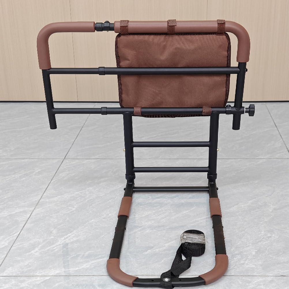 Barandilla Cama Adulto, Ayuda para Levantarse De La Cama Barrera Cama Adultos con Bolsa | Almacenamiento Barandilla Cama Ajustable a Cualquier Cama Barrera Seguridad Adultos