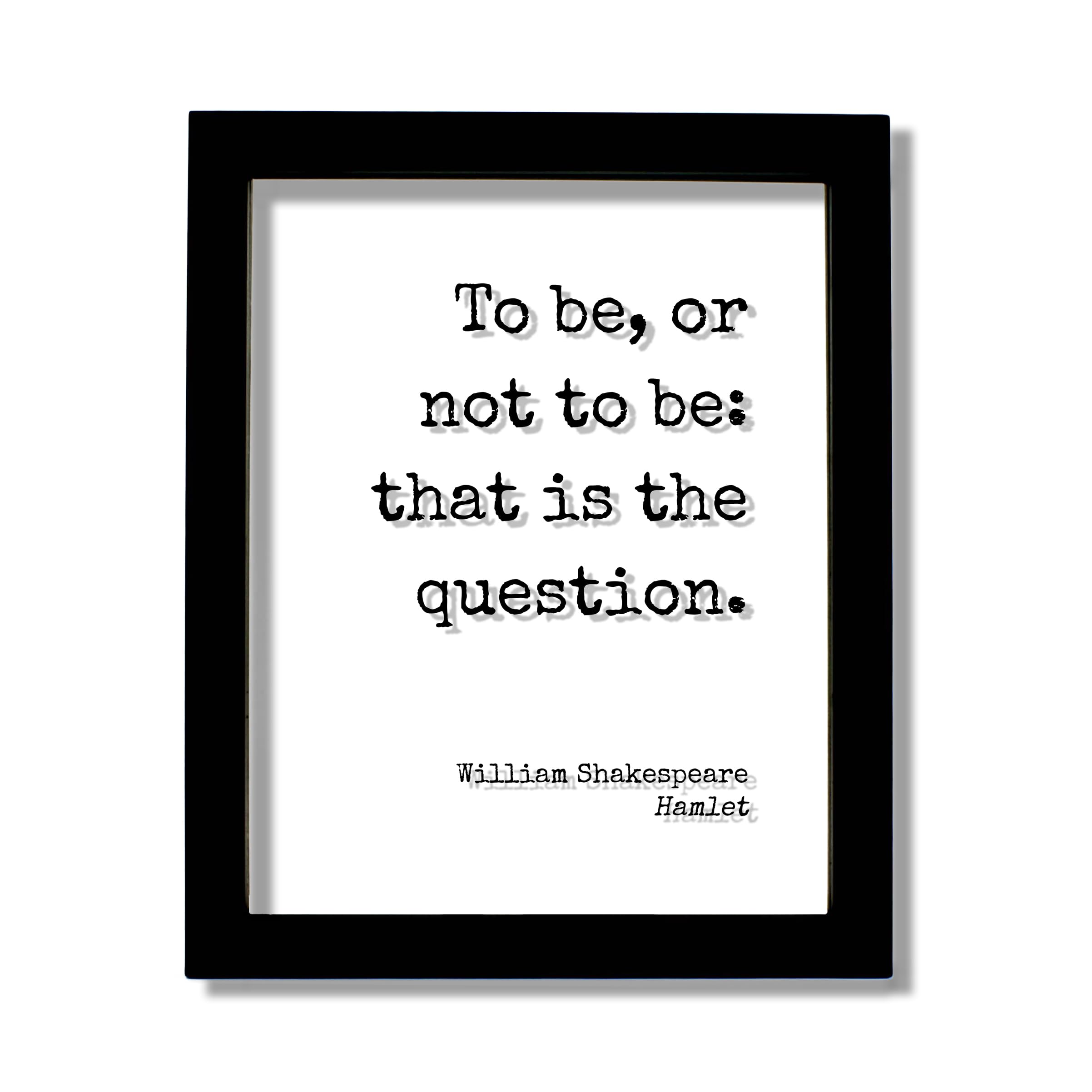 Amazon.com: William Shakespeare - Floating Quote - Hamlet - To be