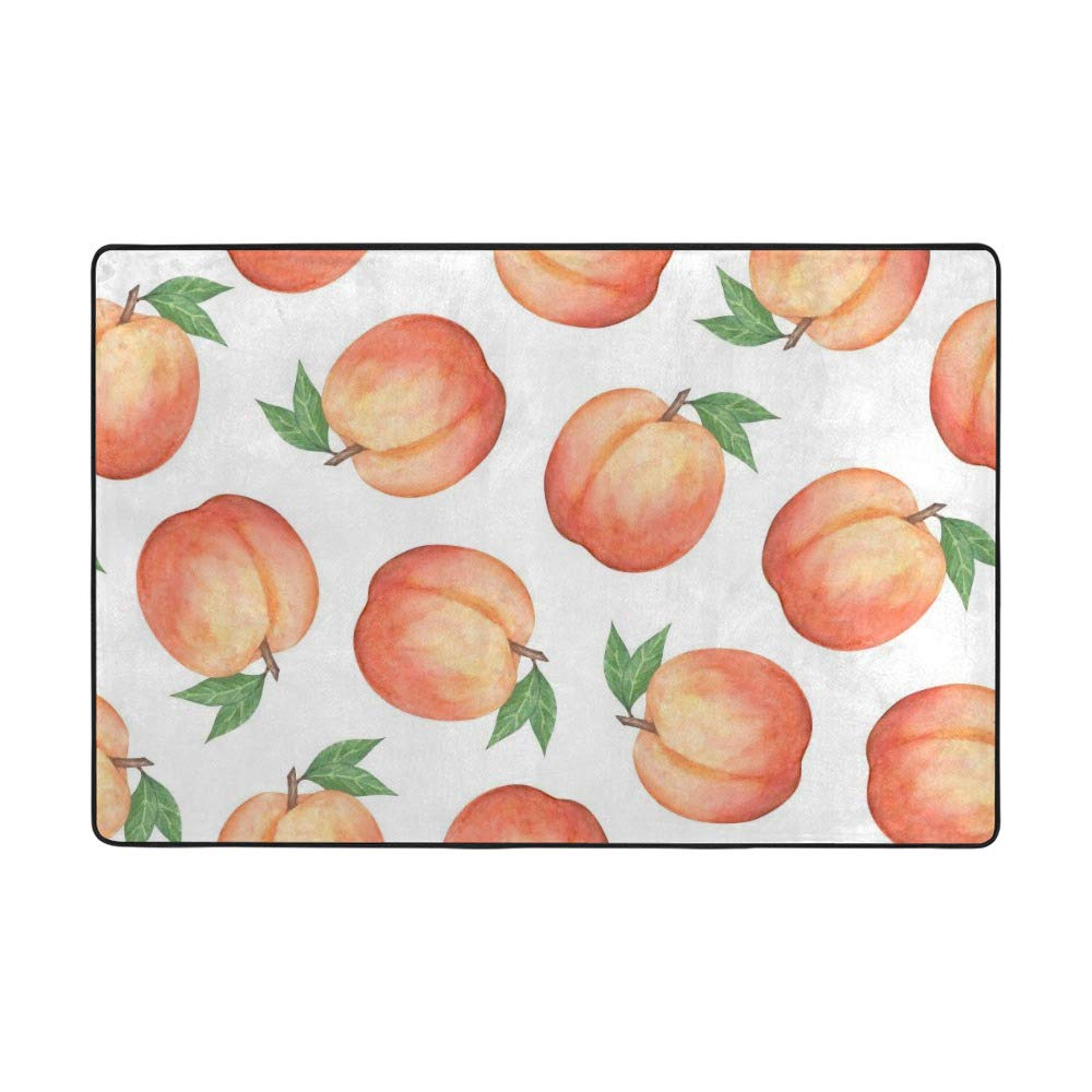 Tapis aquarelle salon en velours corail Ruchen 150x100cm