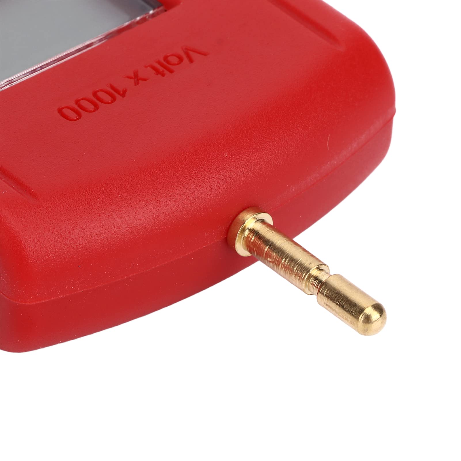 Tester di Tensione per Recinto Elettrico LCD Voltmetro Digitale per Recinto Elettrico Portatile 15KV per Giardino Agricolo(Rosso)