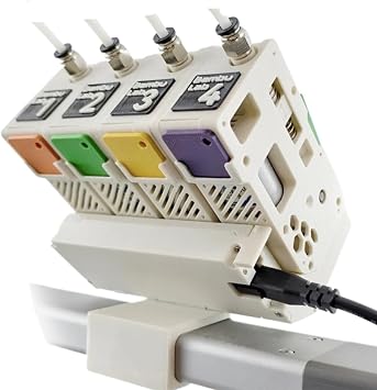 BMCU 370C Dual Buffer Hole High Torque MMU Upgrade Kit, Compatible with BambuLab A1 Mini, P1S & AMS Lite, 4 Filament Multi Color Printing System, 3D Printer
