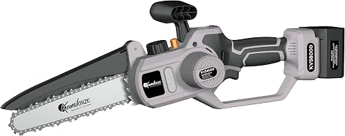 KAMIKAZE PERFORMANCE IN YOUR HANDS Motosega elettrica potatura KVS 8000 21V,8 pollici,300W,ricaricabile,batteria luce LED,funzionamento continuo,taglio legno diámetro 160mm,potatura alberi da frutto - 1