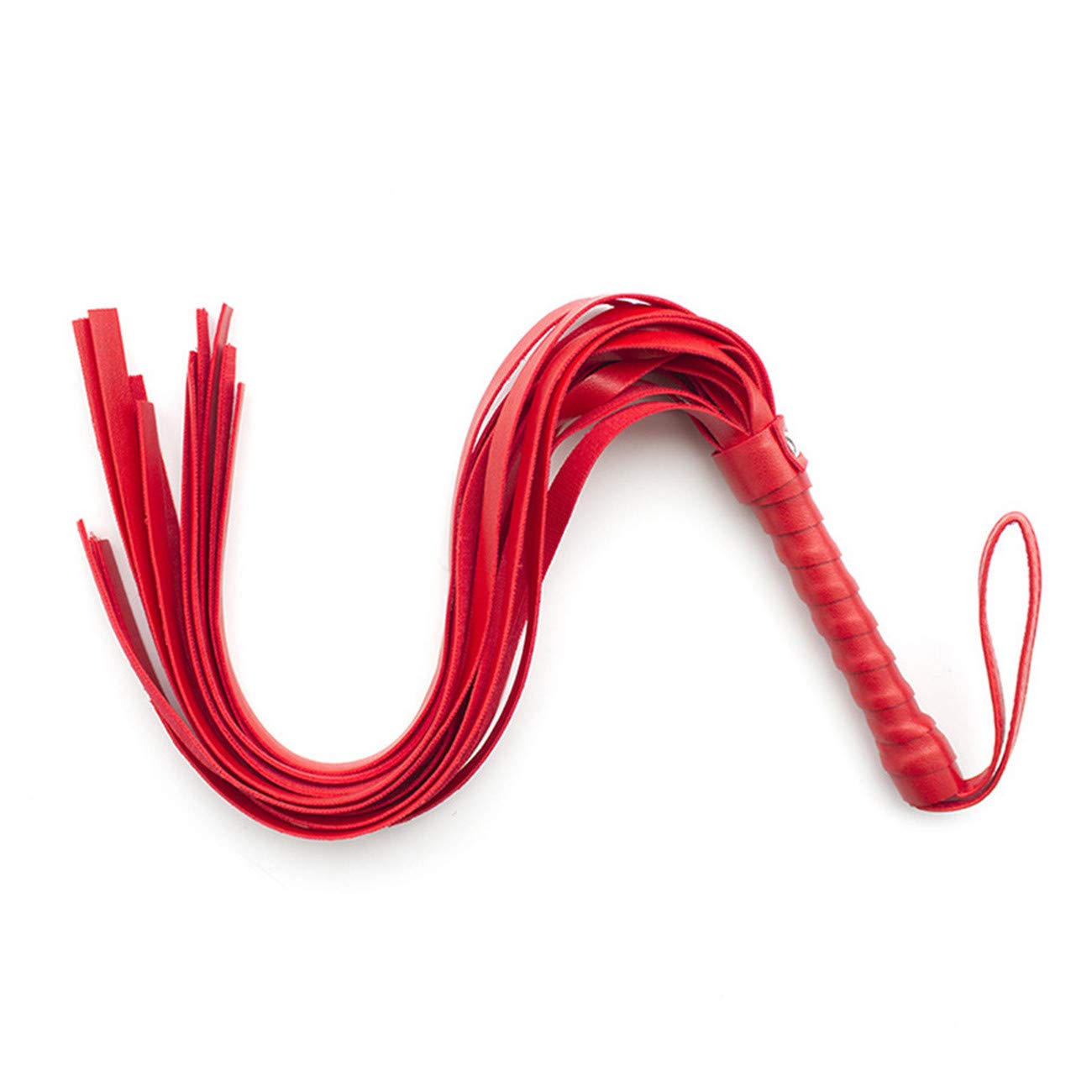 Ensemble de bondage en cuir noir et peluche rouge pour couple, jeu SM, jouet
