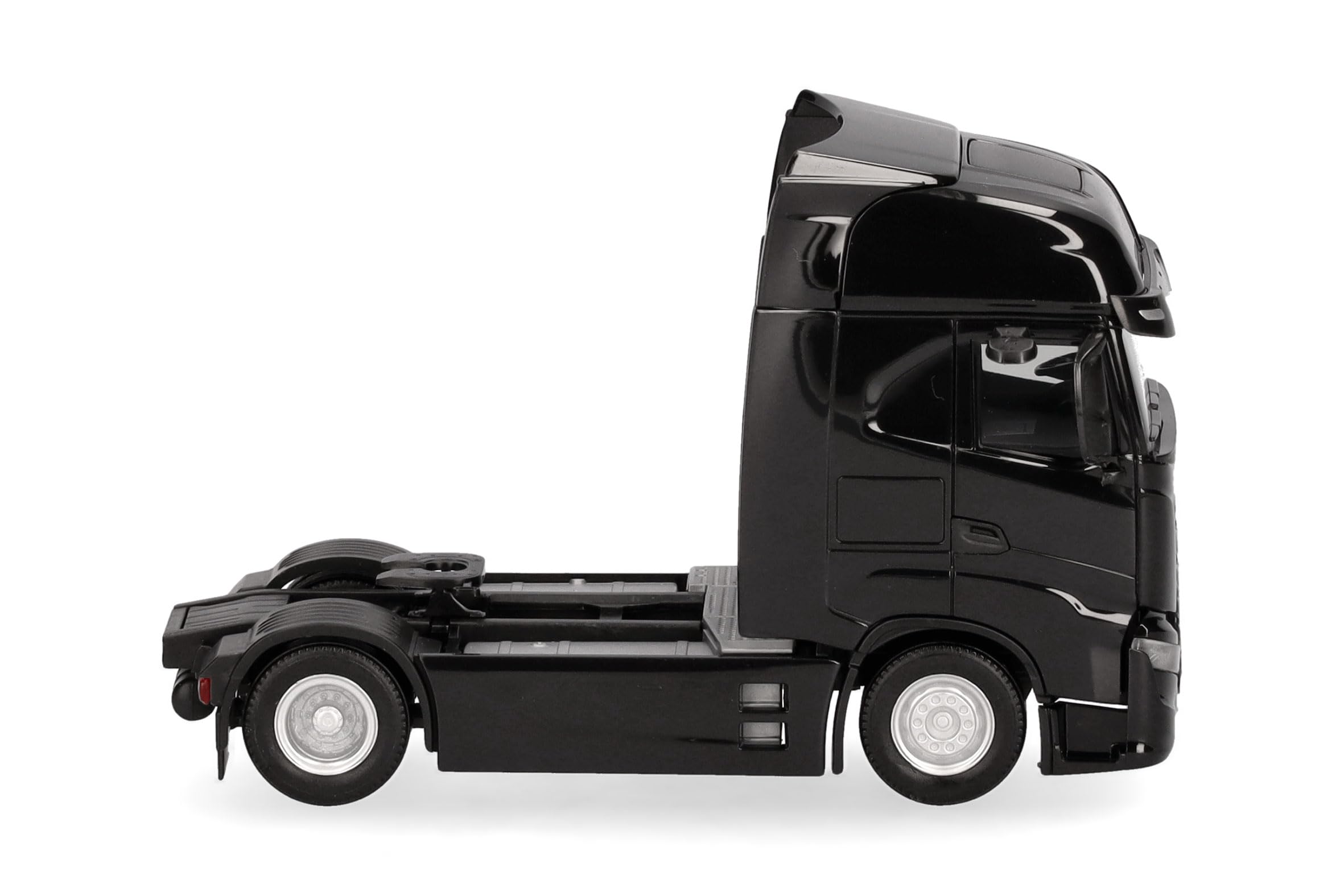Herpa Model ciężarówki Iveco S-Way facelift (MY24) ciągnik 2-osiowy, czarny, miniatura w skali 1:87, kolekcjonerski, Made in Germany, plastik