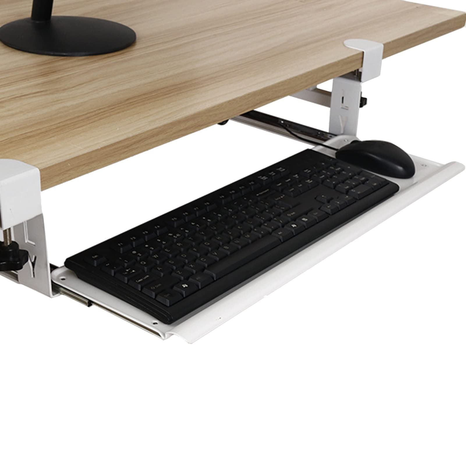 Buy Keyboard Tray Cshape Clampon Pull Out Keyboard Tray, Retractable