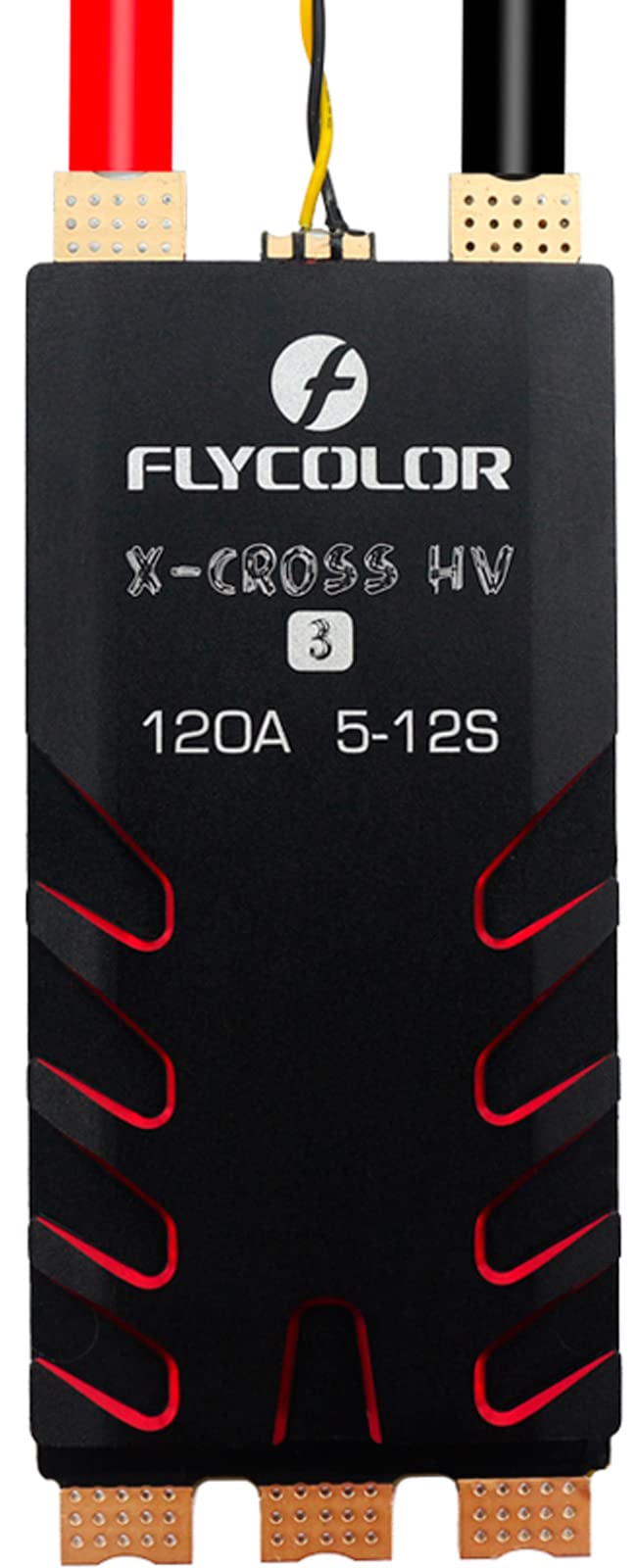 FLYCOLOR X-Cross HV3 120A ESC 5-12S BLHeli-32 Dshot Proshot 64MHz 32-Bit Speed Controller for Multi-Rotor Brushless RC FPV Racing Drone