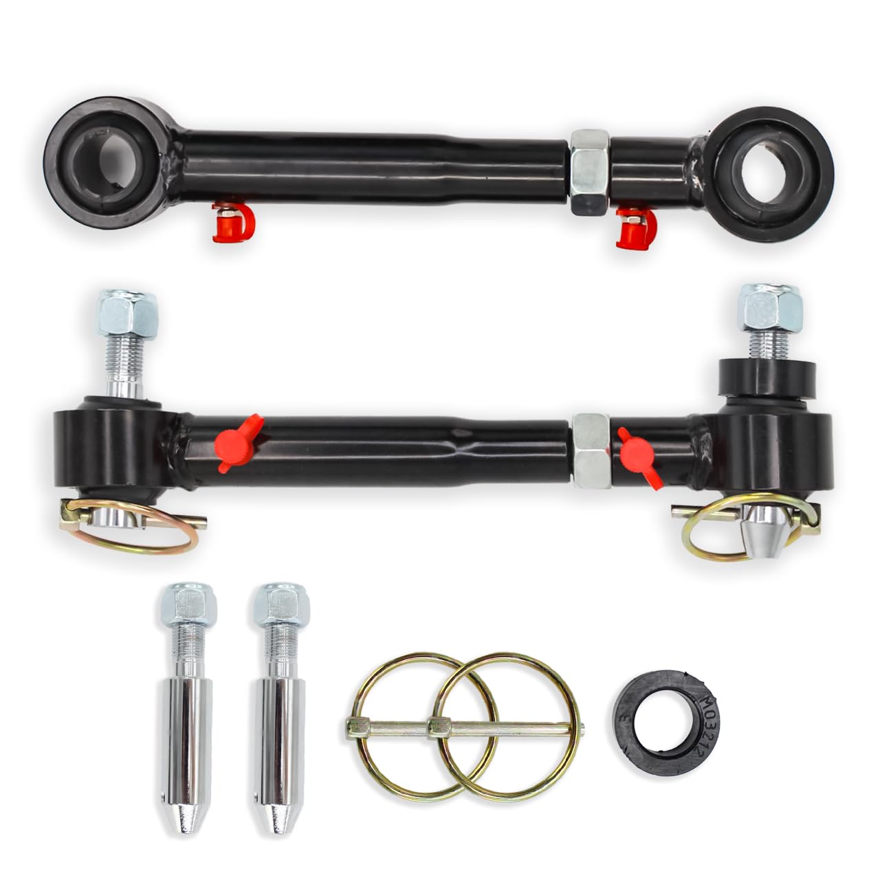 TOPTHANE 2.5" - 6" Lift Front Sway Bar Quicker Disconnect System for 2007-2018 Jeep Wrangler JK & JKU - Off-Road Suspension Performance Upgrade