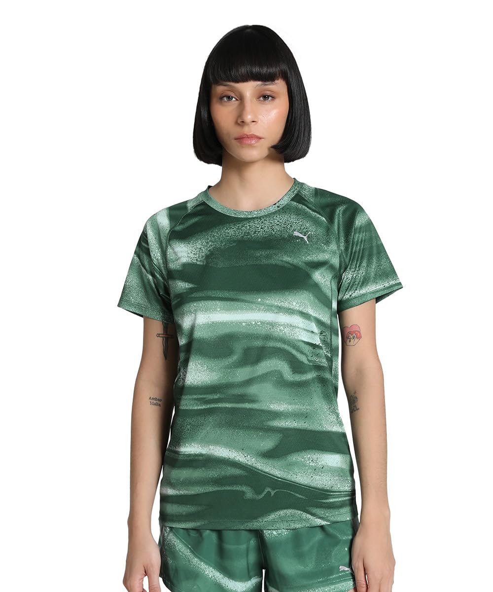 PUMA Women, RUN VELOCITY AOP TEE W, Green Moon, XS, (52657730)-picture-37