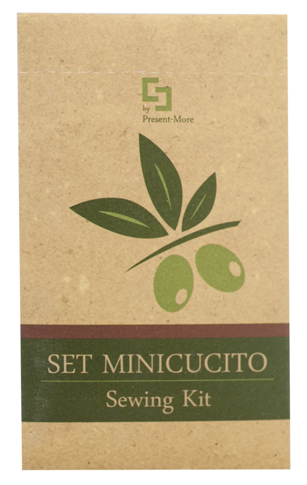 Kit Cucito 50 Pezzi Linea Beauty Oil - Ago Fili Bottoni Spilla da Balia - Packaging Ecologico Stone Paper