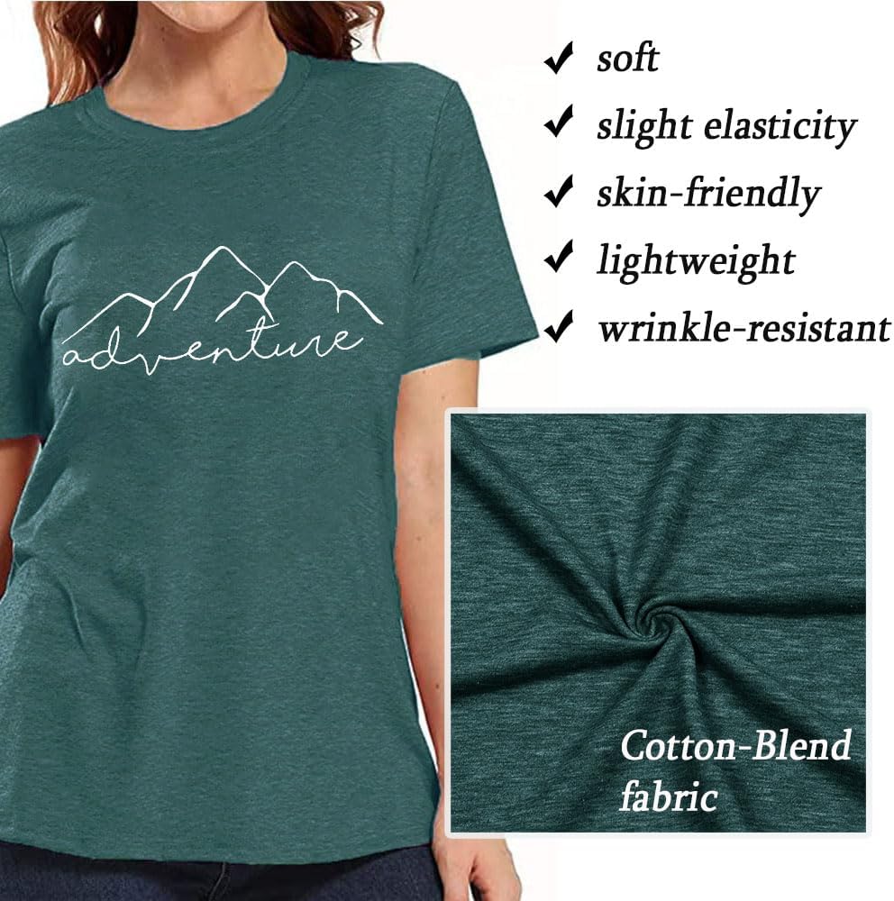 Women Mountain Adventure Workout Tanks Hiking Camping Graphic Athletic Sleeveless Funny Tee Tops - Image 3