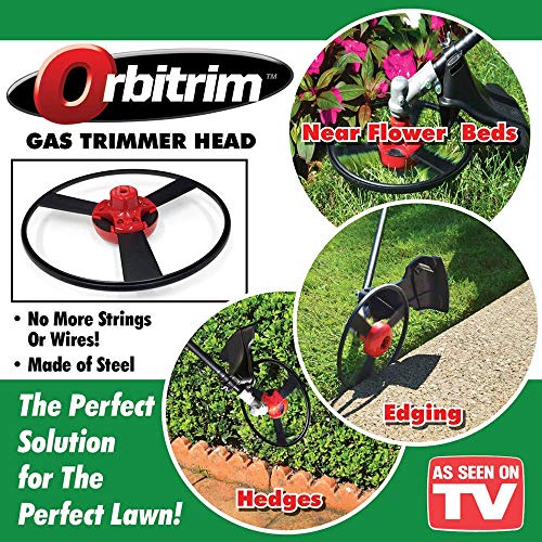 Solid Steel No Chain Head Gas Trimmer for Outdoor Garden,3pcs