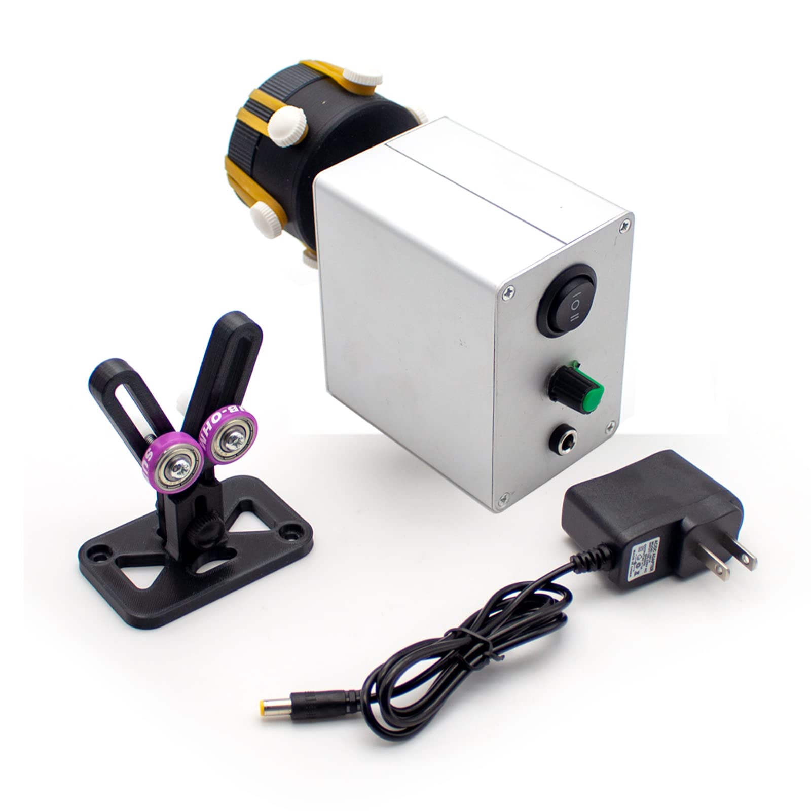Toplionace Avvolgitore per Canne da Pesca Fai-da-te da 100-240V, Strumento di Riparazione per Canne da Pesca Portatile, Velocità CW/CCW Regolabile