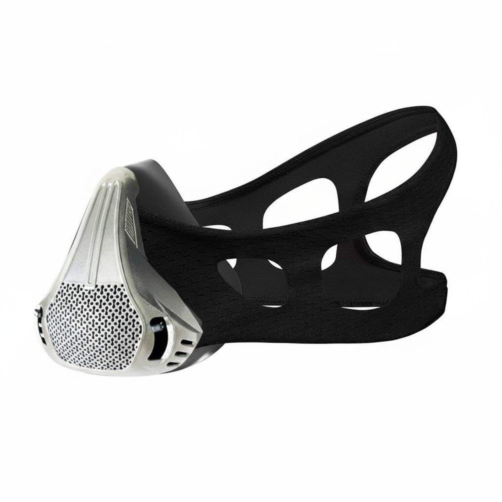 Altitude Breathing Resistance Device 25 Resistance Levels Hypoxic Breathing Food Grade Silicone Training Equipment for Athletes Silver L-image-45
