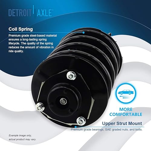 Miniatura 3 de Detroit Axle - Kit de suspensión delantera de 2.5L para Nissan Altima 2002-2006, 2 puntales, 2 amortiguadores traseros, 4 barras estabilizadoras