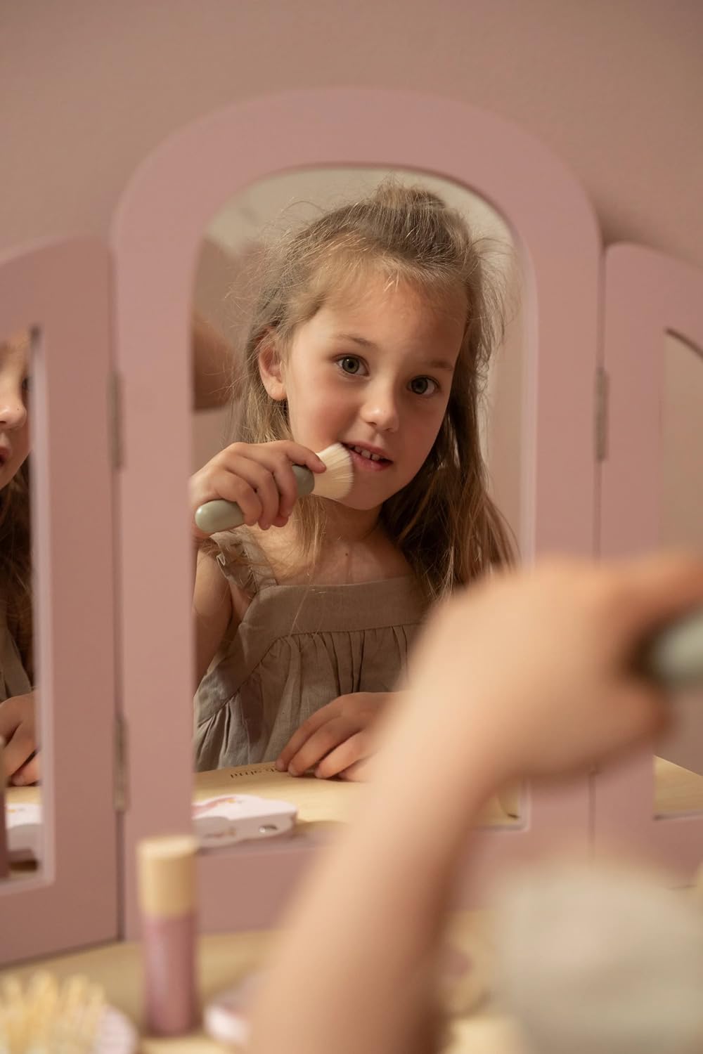 Little Dutch 2513 Holz Kinderschminktisch - rosa