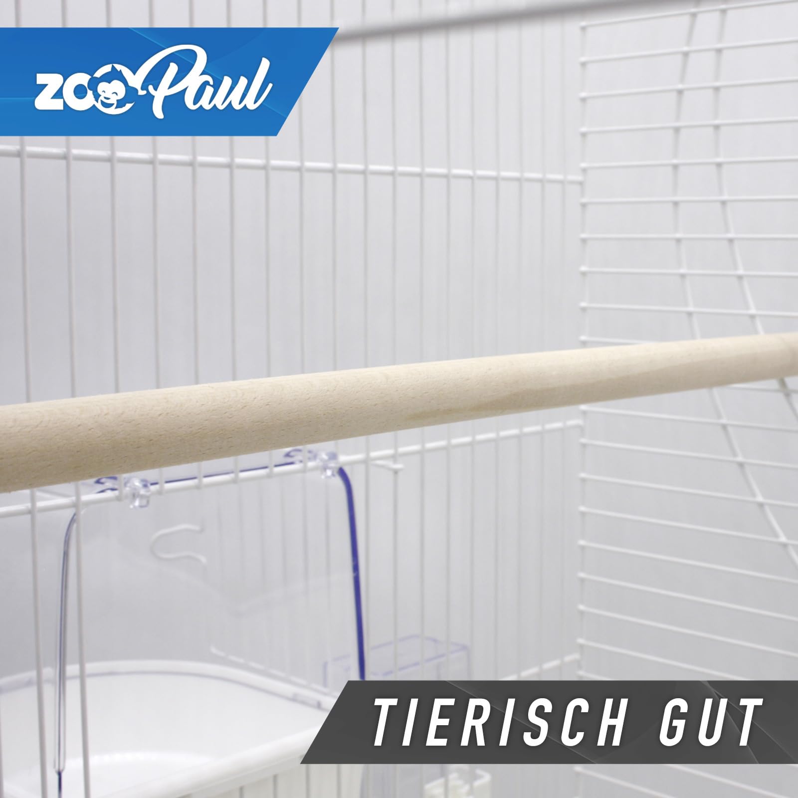 ZooPaul Vogelkäfig XXL Emma Cabrio weiß Wellensittiche Kanarien mit Trinkröhrchen Badehaus usw.