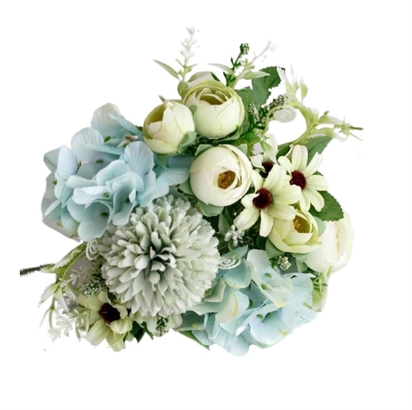 ZGCrumphant Artificial Wedding Bouquet 31cm Simulated Rose Wedding Handheld Flower Artificial Peony Bouquet Flowers For Home Party Decoration(Color1,1pcs)