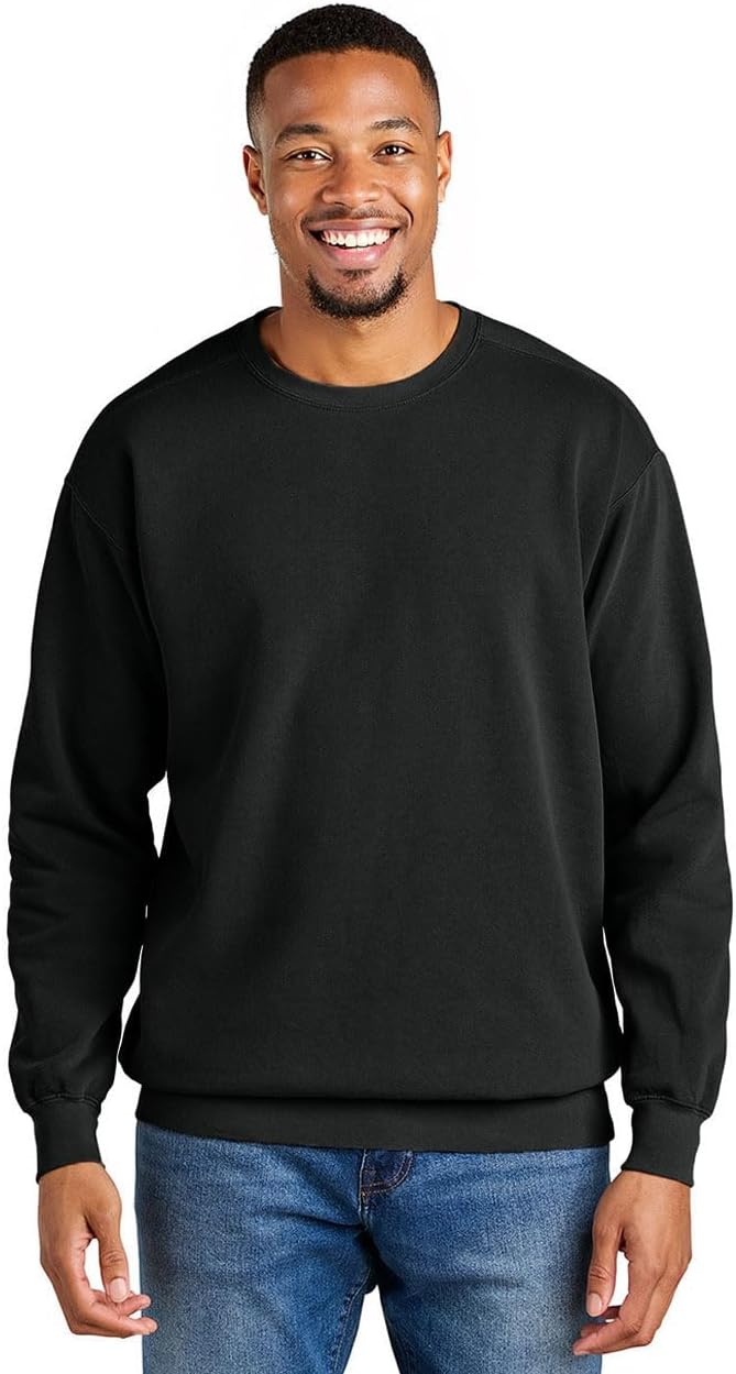 Men'S Crewneck Sweatshirt Long Sleeve Baggy Sweatshirts Lightweight Crew Neck Pullover - Image 4
