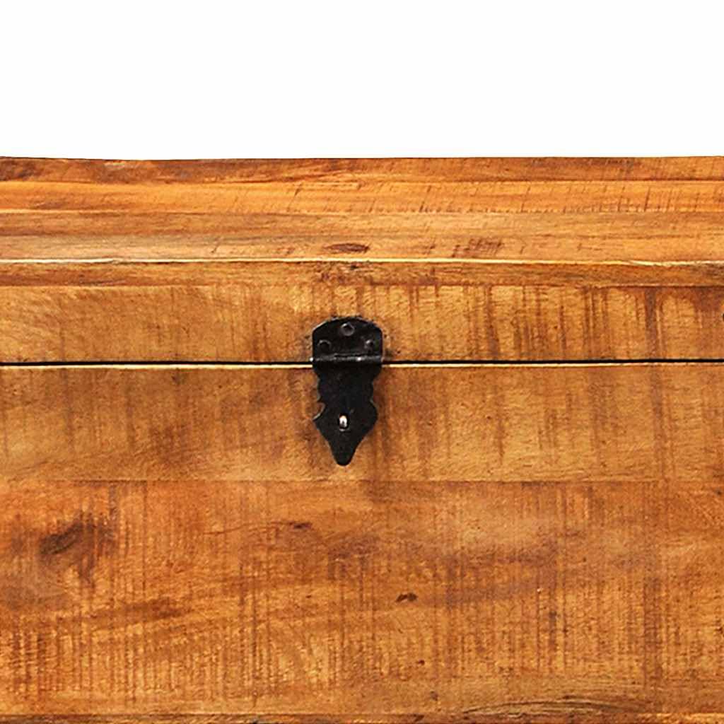 vidaXL Juego de cofres de almacenamiento 2 uds madera de mango rugosa
