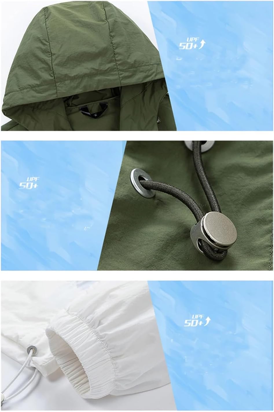 Men Hiking Jackets Cycling Hooded Gym Sports Running Coat Outdoor Fishing Jacket