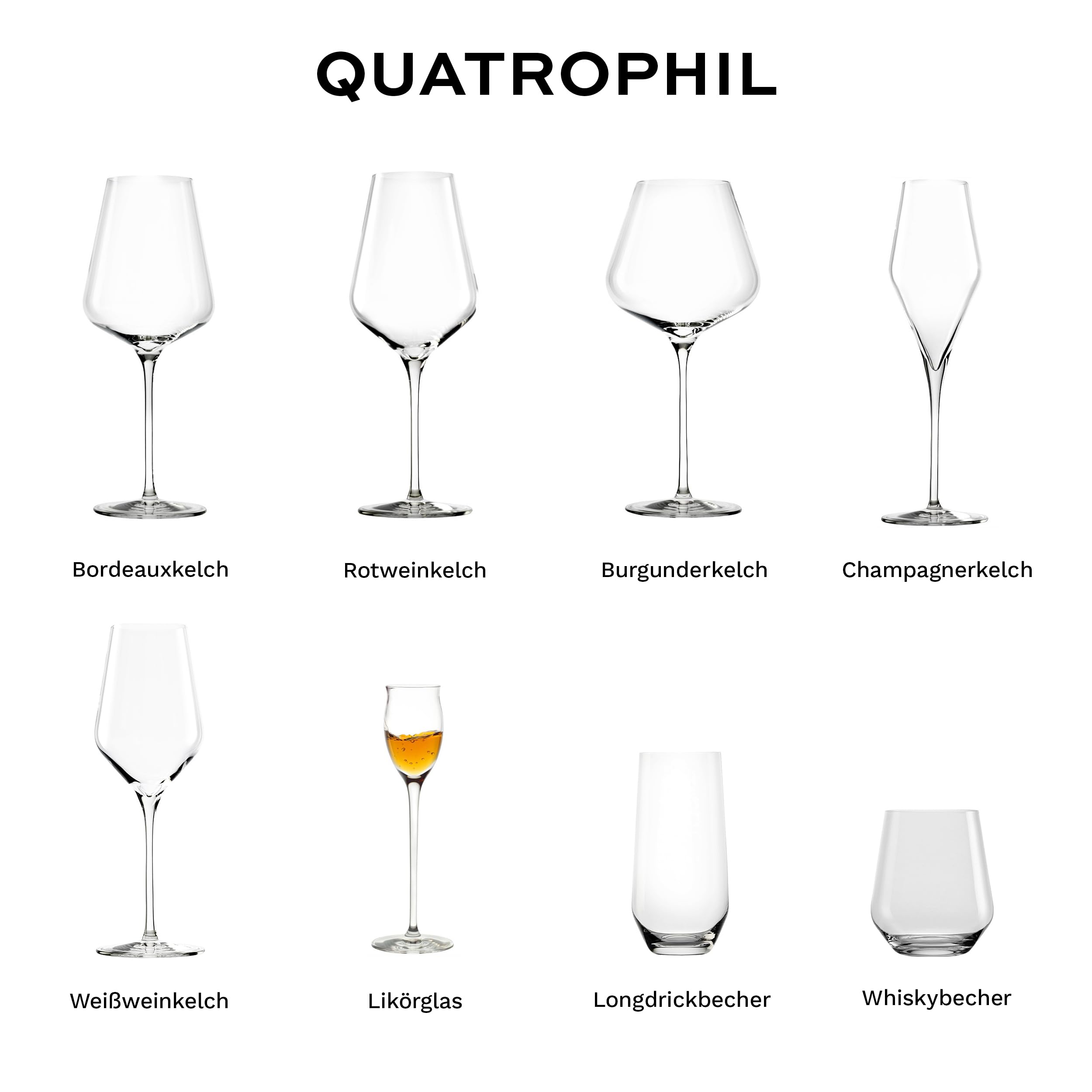 Stölzle Lausitz Likörgläser Quatrophil 6er-Set – Elegante Schnapsgläser mit Stiel ideal für Schnaps & Spirituosen – Hochwertige Grappagläser aus deutscher Herstellung – Spülmaschinen- & Stoßfest – Bild 7