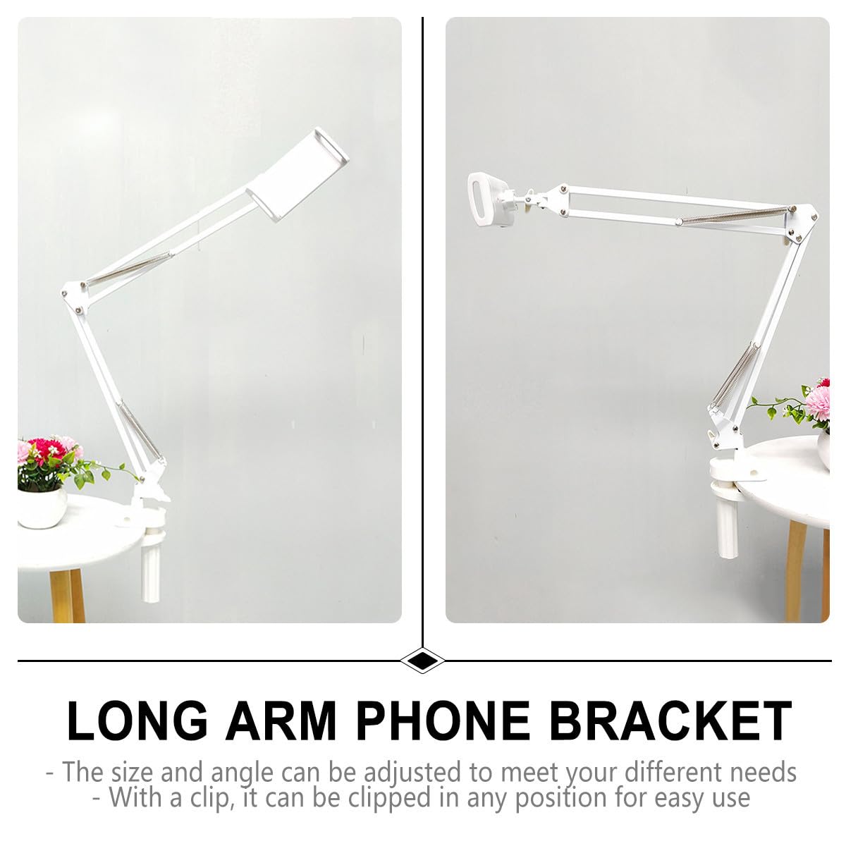 Gadpiparty Soporte De Teléfono Articulado De Brazo y Montaje De Grados para Tablet y Móvil Escritorio