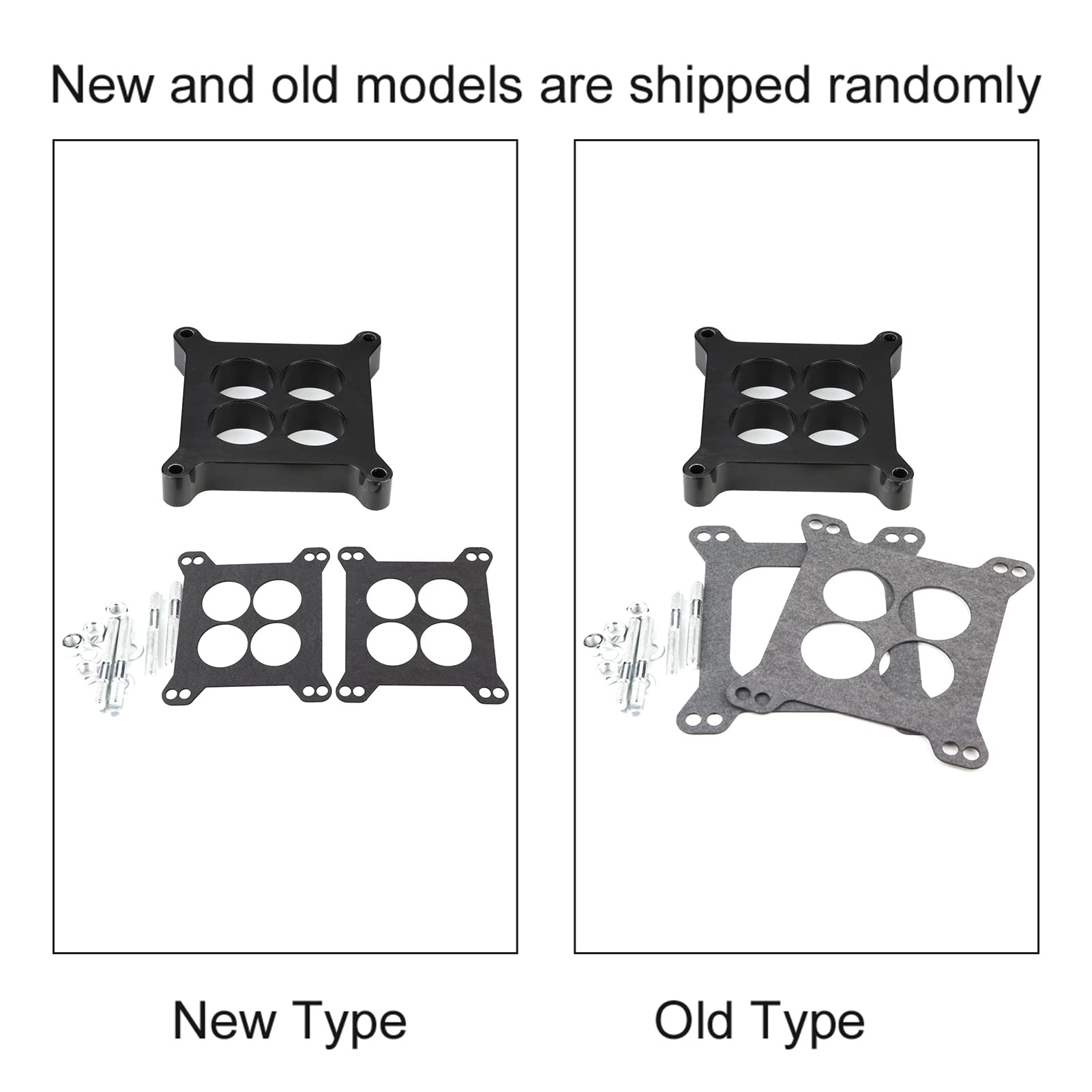 Espaciador de Carburador Fenólico con Puerto de 1, Mejora la Potencia, Se Adapta a Holley SB, Edelbrock, Barry Grant, Material de Baquelita Duradero