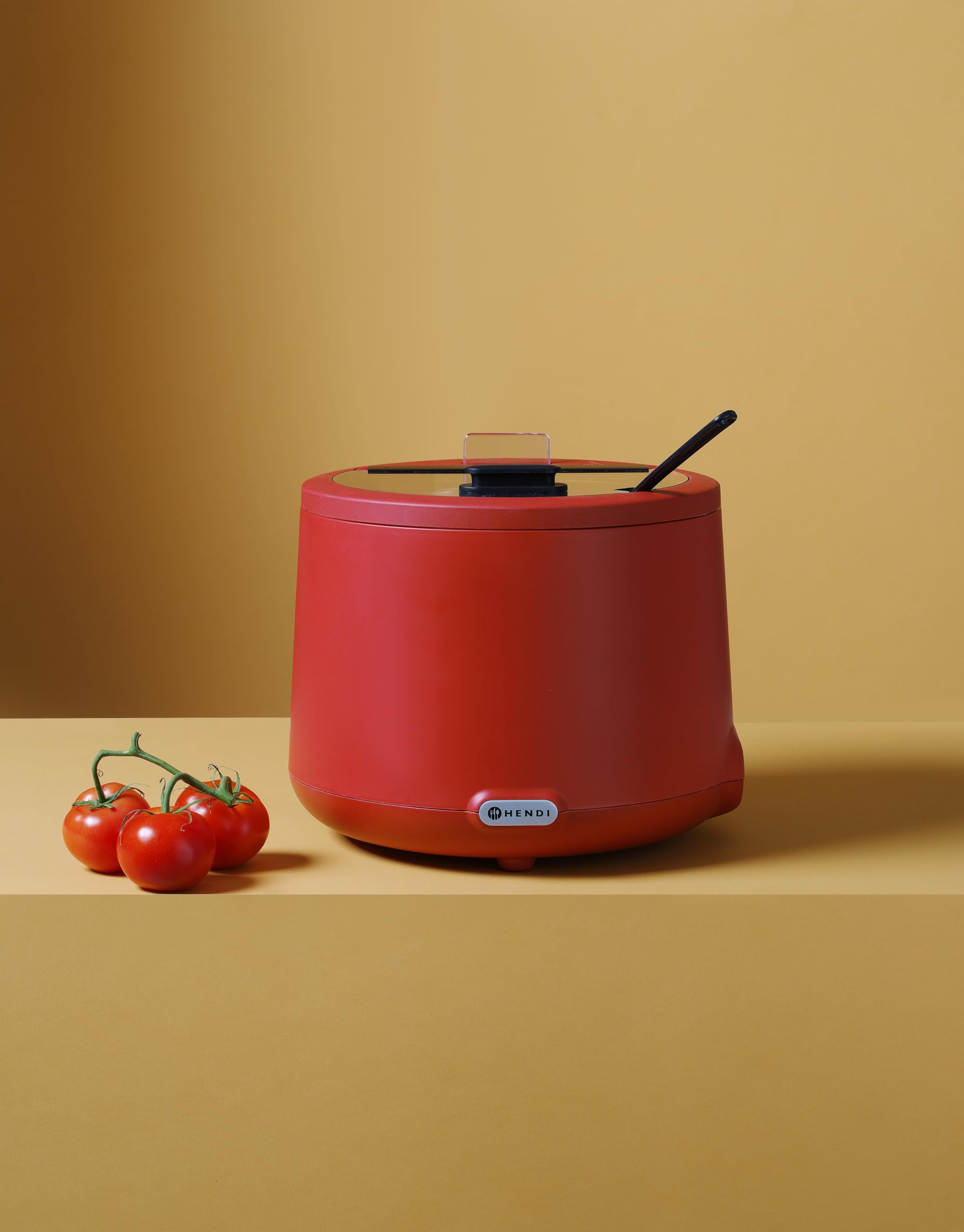 HENDI Suppenkessel, UNIQ, herausnehmbarer Behälter, 8L, 230V/500W, rot