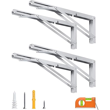 Everbilt 16 In. Matte Black Heavy-Duty Folding Shelf Bracket 14070 - The Home Depot - Foto 4