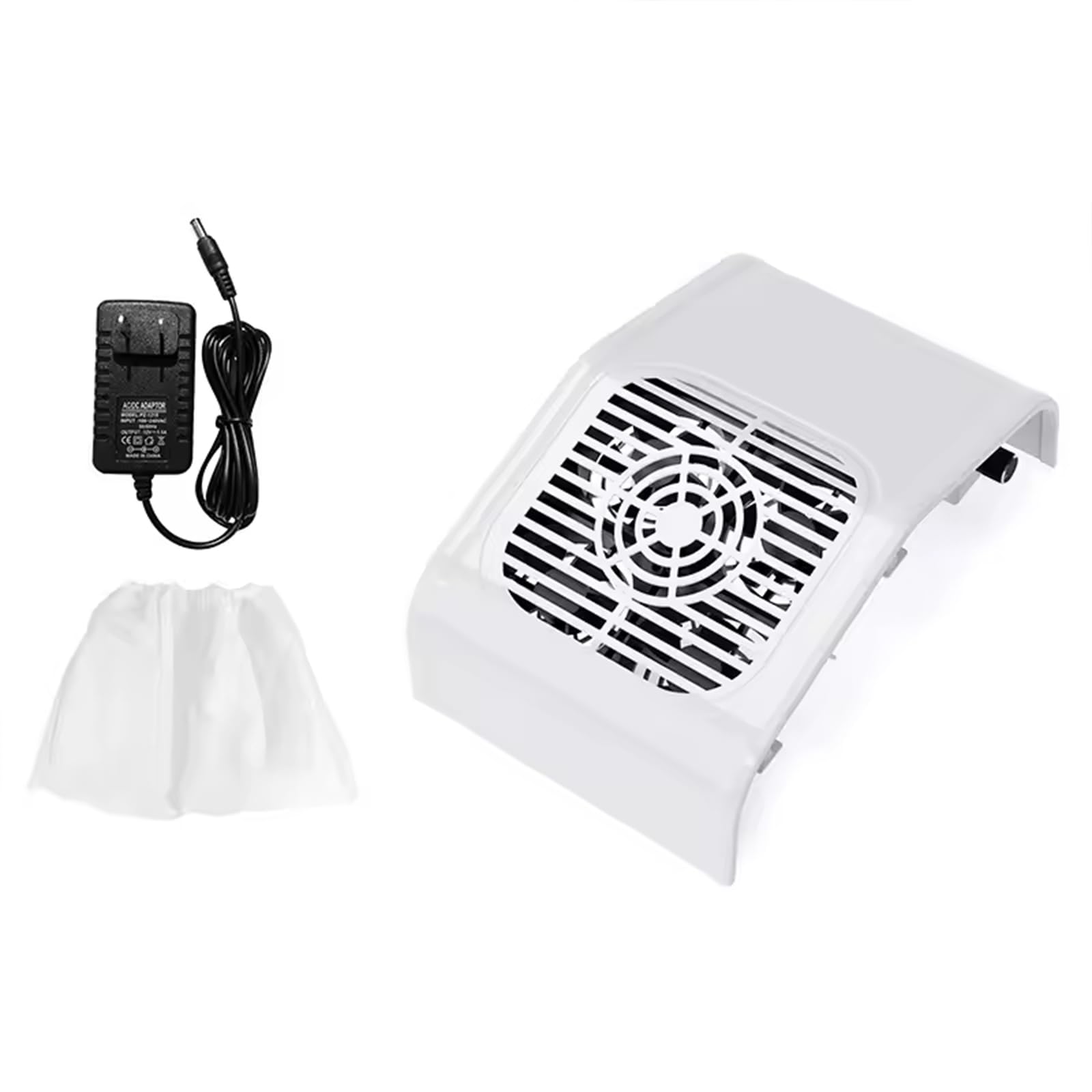 Voltix Aspiratore Unghie Professionale 80W con 4 Ventole e Velocità Regolabile, Aspirapolvere per Unghie Manicure e Pedicure, Macchina Aspiratore Potente e Silenziosa per Salone e Uso Domestico